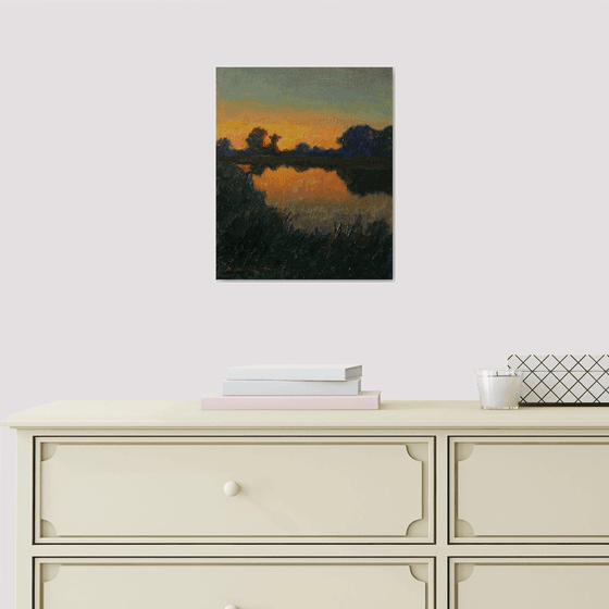 The Summer Sun - original sunny landscape, painting