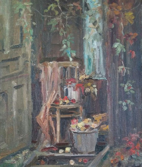 Still life in autumn in the country