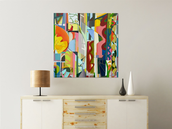 Mr. Cardinal And A Tapestry