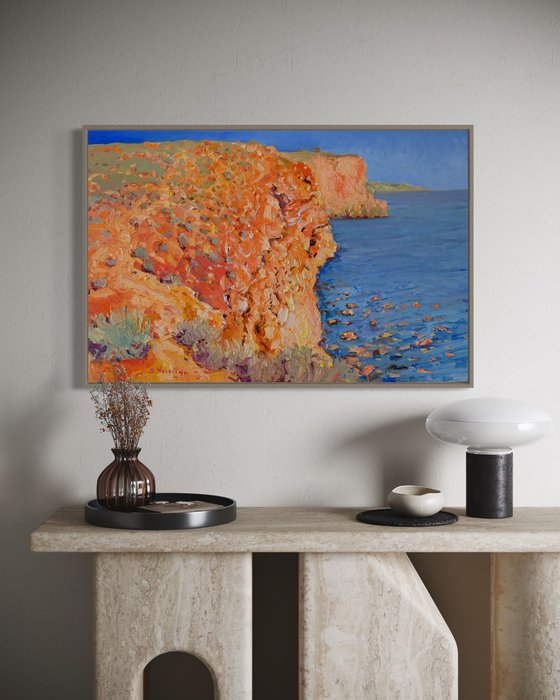 Red Cliffs and the Ocean