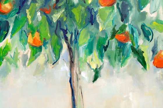 Orange tree painting