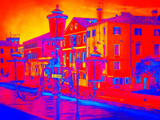 Venice in Italy - 60x80x4cm print on canvas 02502m2 READY to HANG