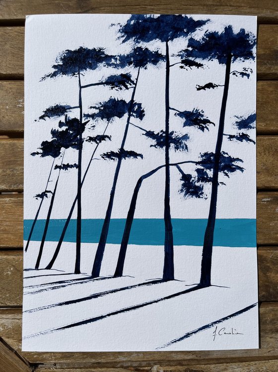 Indigo pinetrees