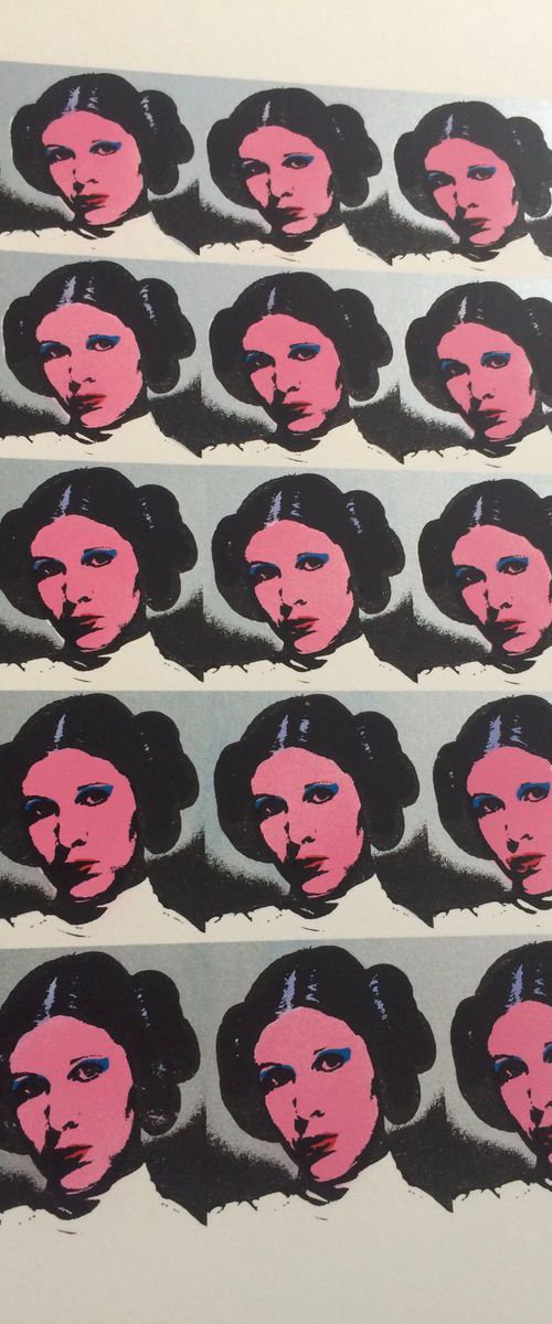 Star Warhol (2016 editions) Pink on silver by Georgie