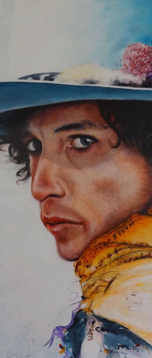 Bob Dylan, The Times They are a Changin' by Mel Davies Original Art