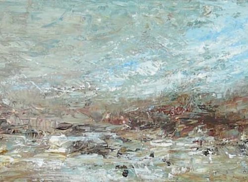 Arctic Shore  (Large, Panoramic, 100x30cm) by Kalpana Soanes
