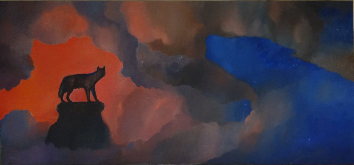 Surrealistic Oil Painting , Solitude By Fosco Culto, 51 X 24, Artwork For Sale On Artfinder