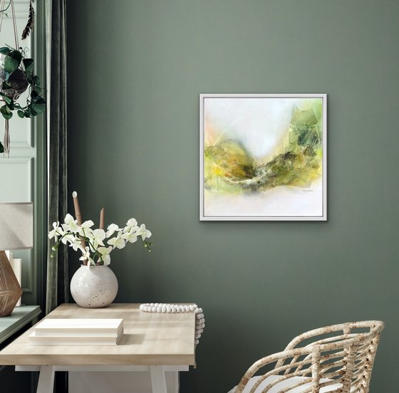 Pleasures of Summer #6  I  60 x 60 cm  I  natural abstract artwork  I  square  I  framed