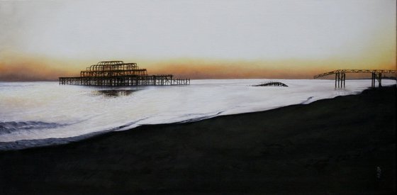 Brighton West Pier-Tranquil sunset