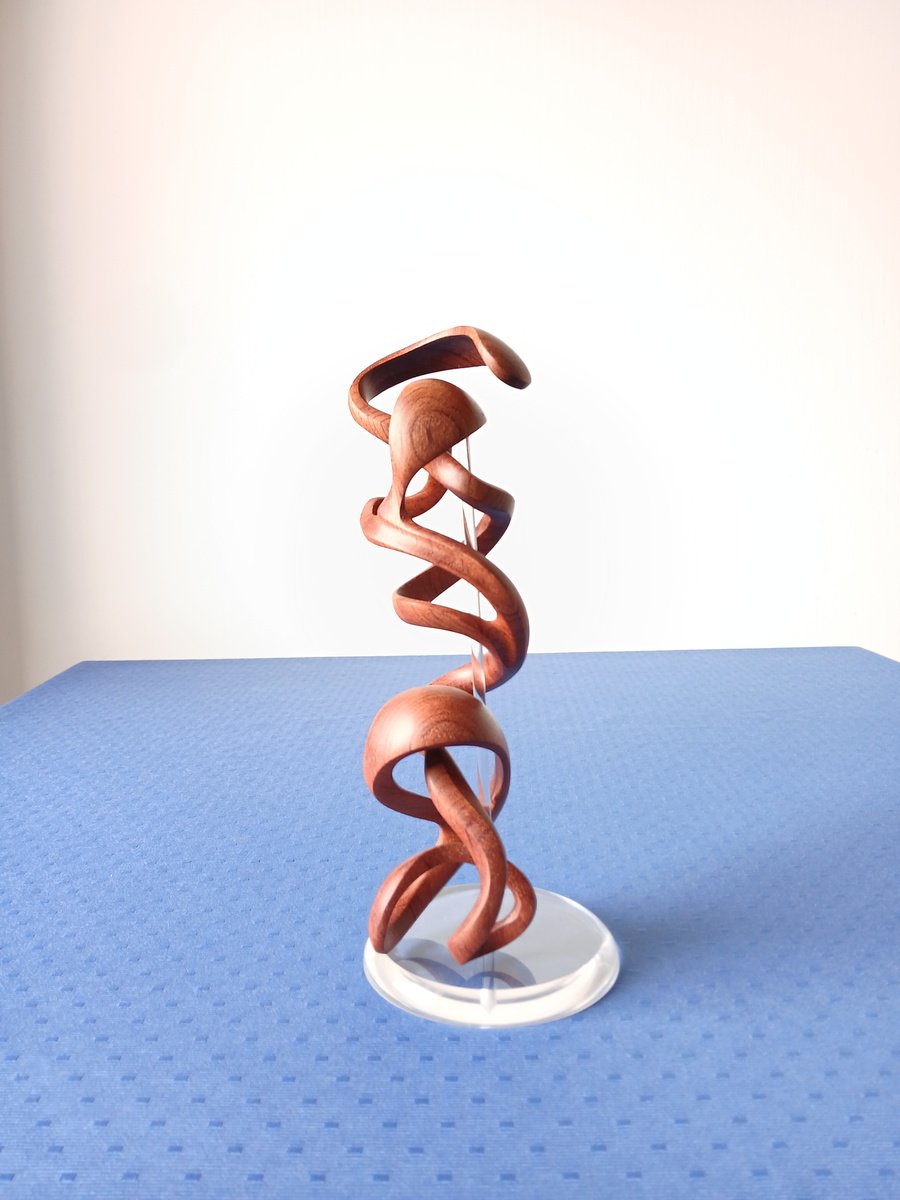 Abstract Wood Sculpture , Yoga By Massimiliano Capraro, 3 X 11, Artwork For Sale On Artfinder
