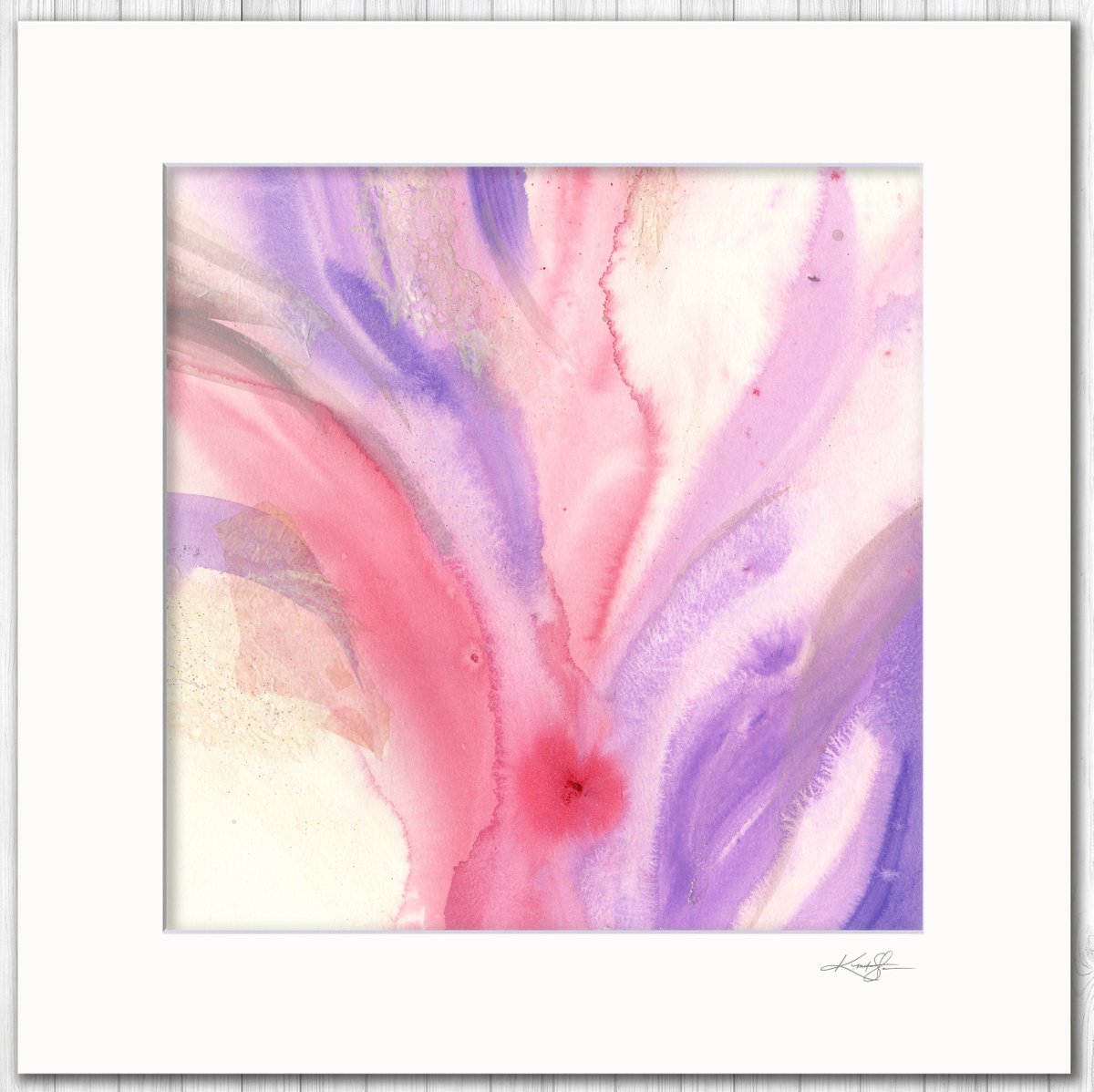 Soul’s Bloom 11 - Spiritual Abstract Floral Painting by Kathy Morton Stanion by Kathy Morton Stanion