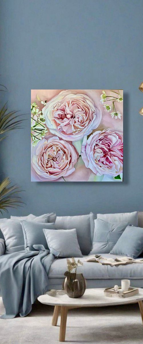 Нежно-розовые розы by Natalia Lugovskaya