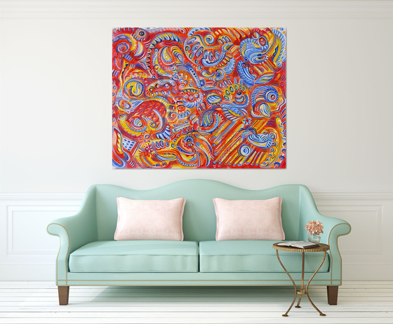 ABSTRACT PARTY 130x160cm