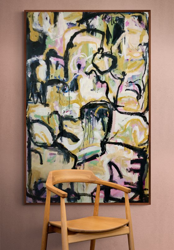 Il corsaro. Original abstract painting