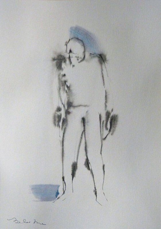 People 19-25, ink on paper 29x41 cm, Artfinder EXCLUSIVE