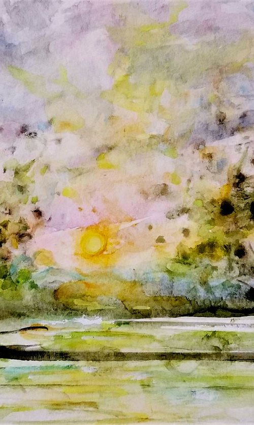 Ode to Spring/free shipping in USA for any of my artworks by Cristina Mihailescu