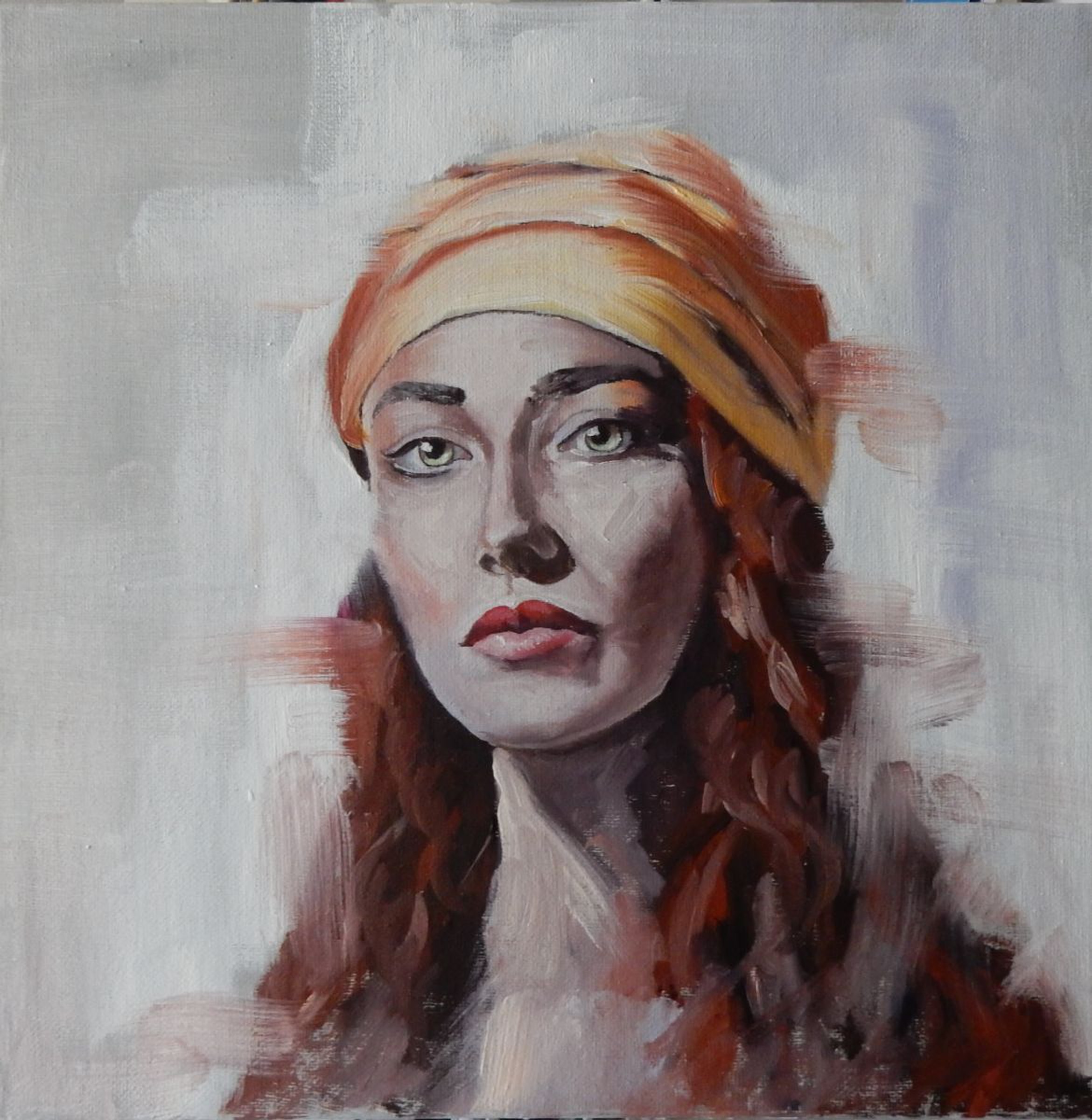 Portrait Of A Woman With A Red Hair Artfinder