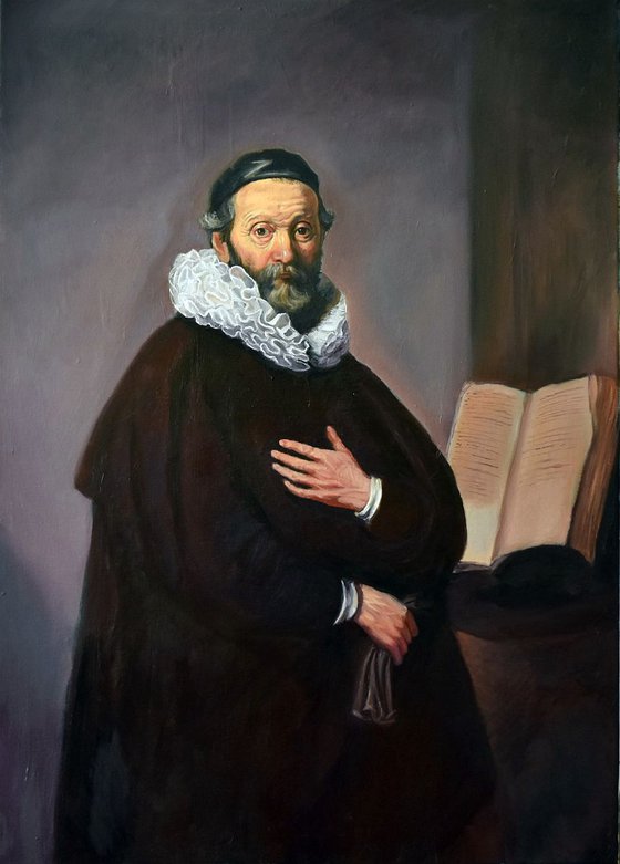Work of study:Portrait des Predigers Johannes Wtenbogaert by Rembrandt van Rijn