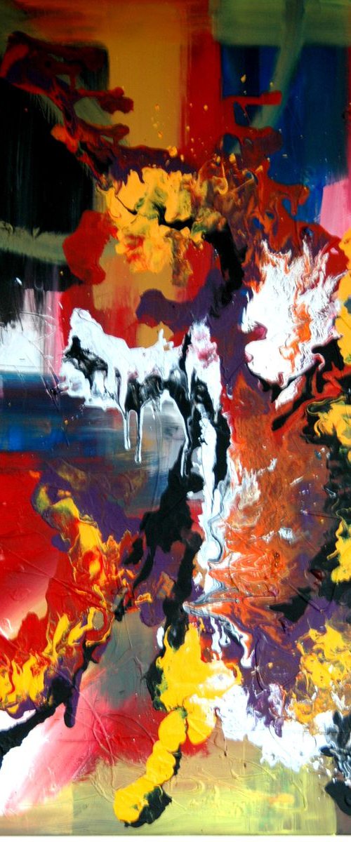 Abstract on canvas 138 by Conrad Bloemers