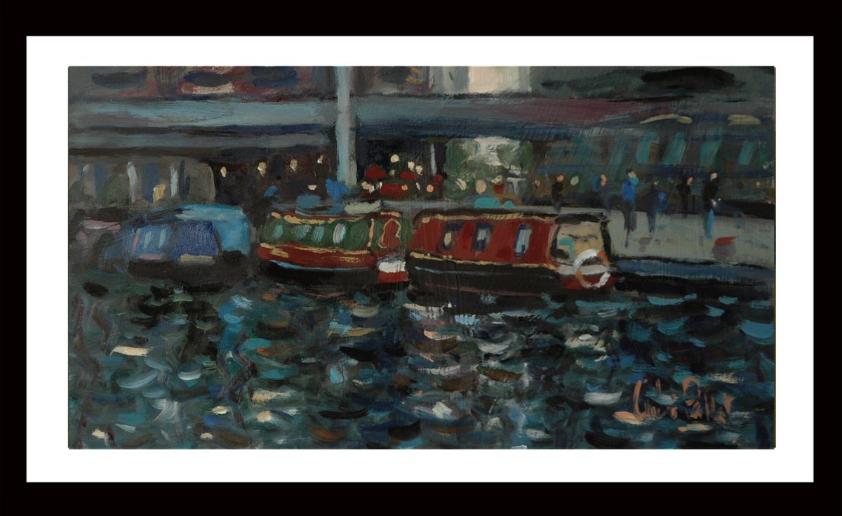 Canal Boats in West London by Andre Pallat