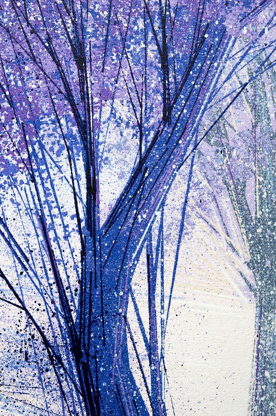 Two Trees In Lilac