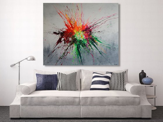 Big Bang II (Spirits Of Skies 120119) (120 x 100 cm) XXL (48 x 40 inches)