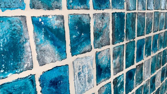 Abstraction blue white No. 2225