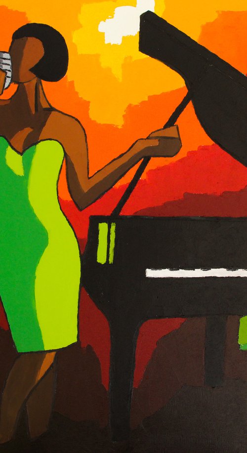 Jazz rose green by Olivier Boissinot