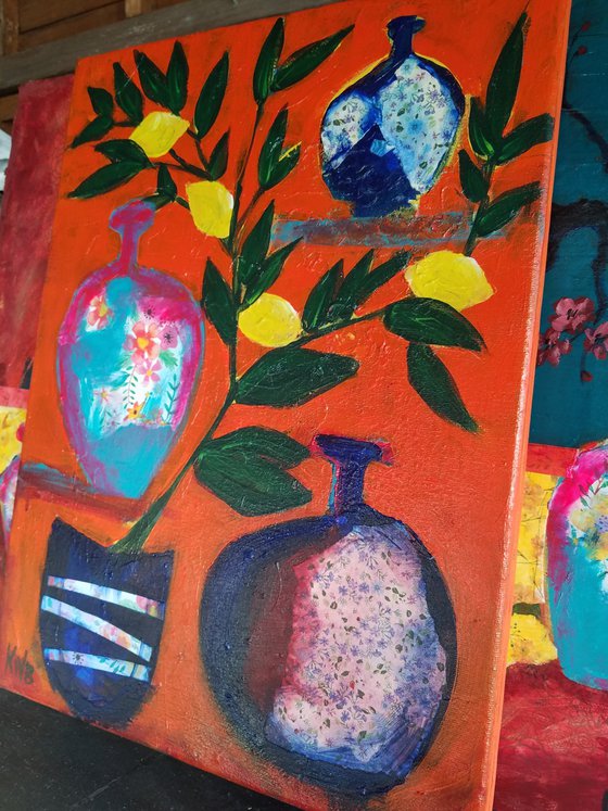 Lemon Tree and Pots II