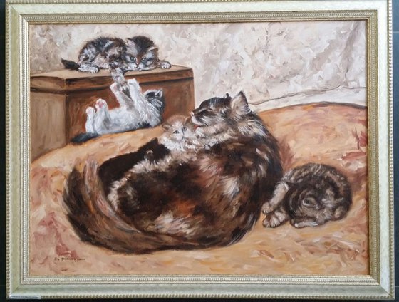 Mother cat with Kittens 2