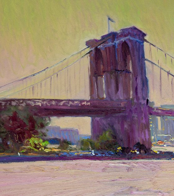 Brooklyn Bridge. Sunrise