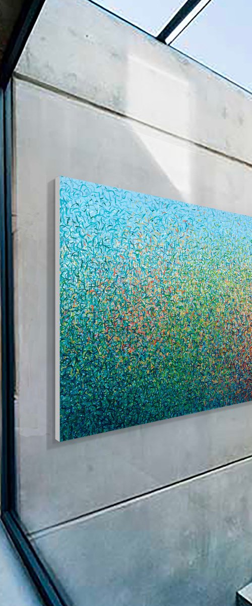 Woollahra Garden 183 x 122cm acrylic on canvas by George Hall