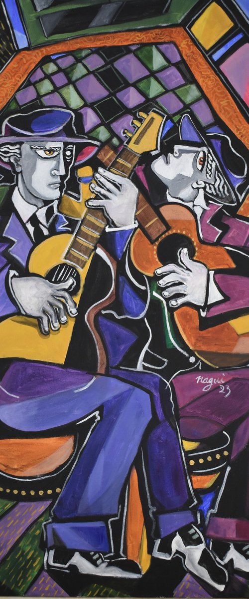 Two flamenco guitarists 2436 by Nagui