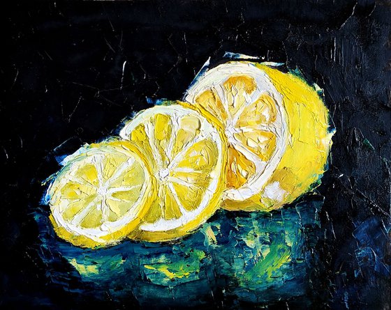 Avocado and lemon (diptych)
