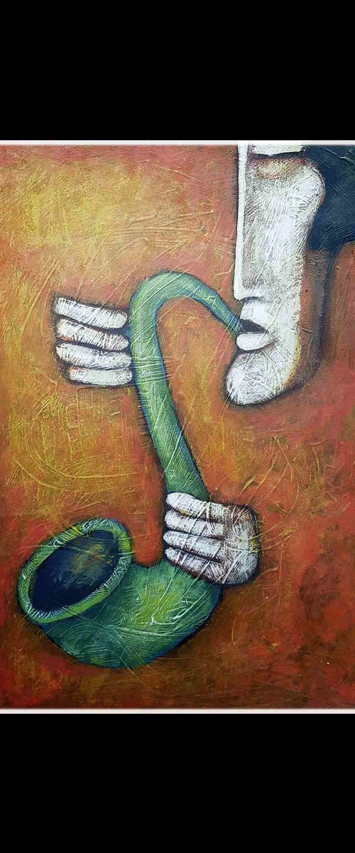 Sax Musiek V by Zhana Viel