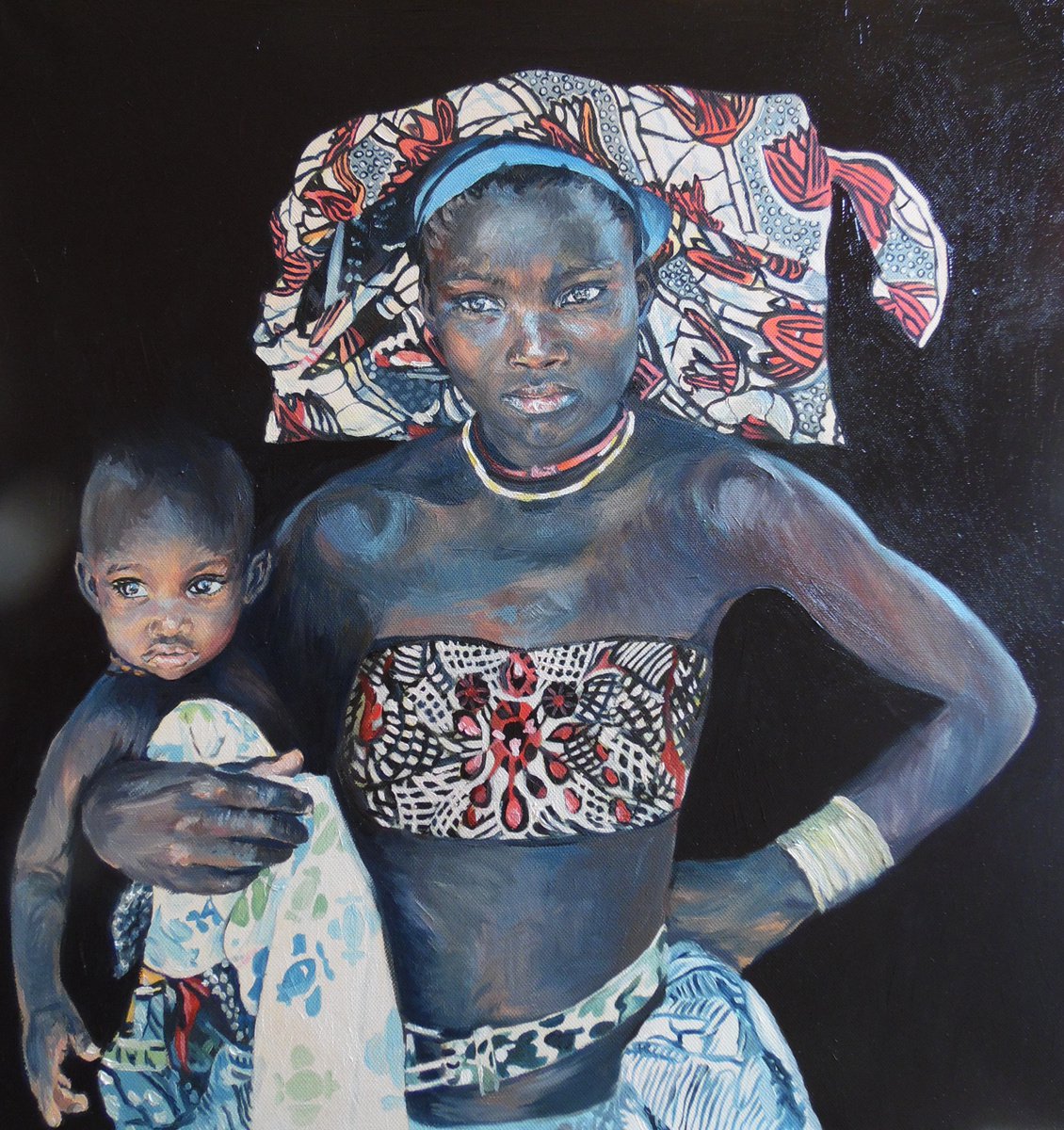 Mother and son by Vivien Choumissa