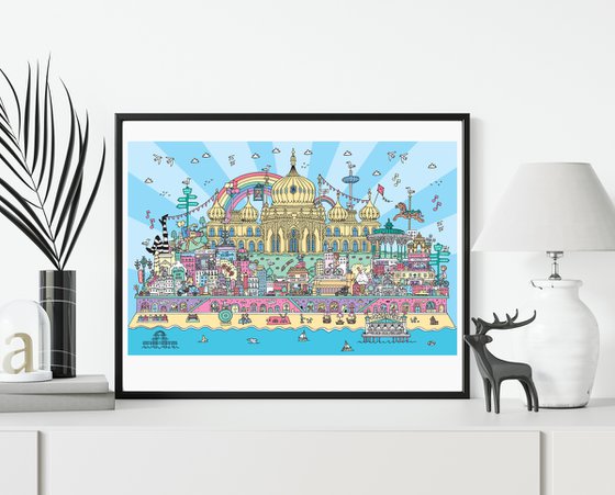 Brighton Colourful Special edition (Unframed) A2