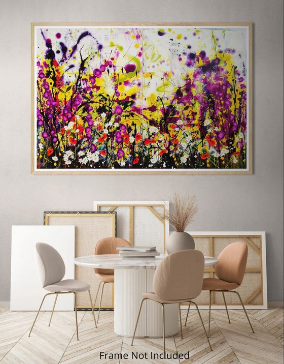 Violet Honeyday; Abstract Floral Landscape