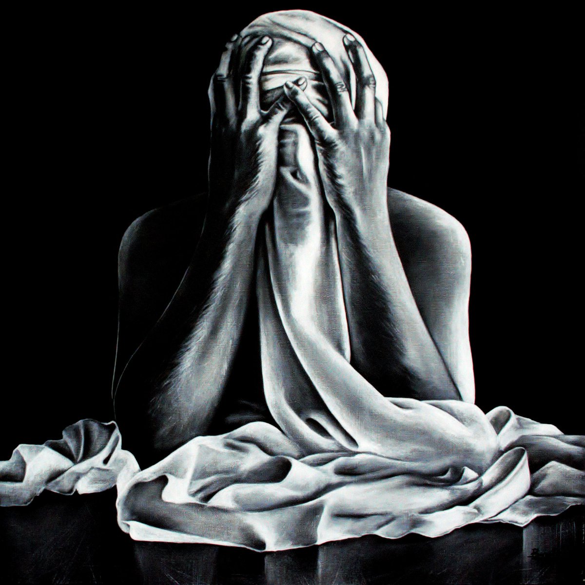 Worry (Acrylic Painting) by Burcu Akarcay