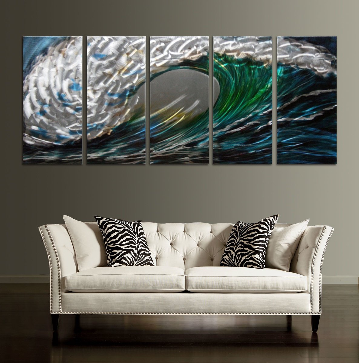 Abstract Painting By Dong Su, 64 X 25, Wave Symphony, Original Artwork