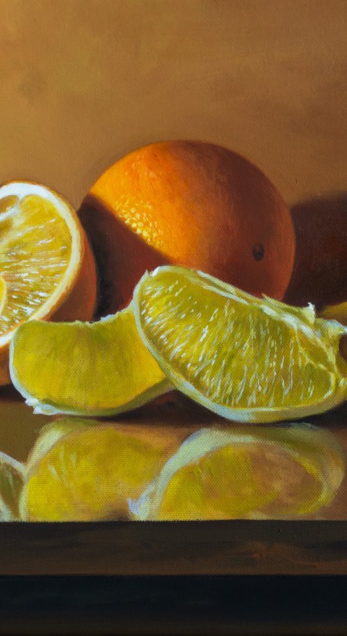 Still Life with Orange by Kolodyazhniy Sergey