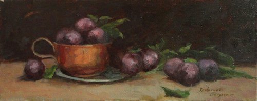Purple plums by Radosveta Zhelyazkova