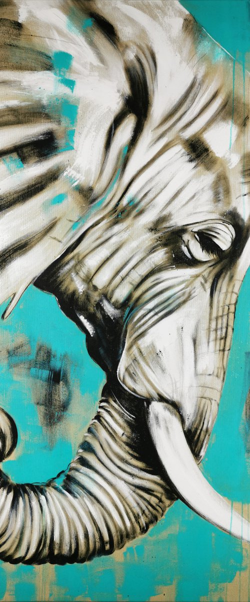 ELEPHANT #23 - Series 'One of the big five' by Stefanie Rogge