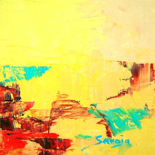 Yellow 2 (ref#:1029-10Q) 10 x 10 cm - 3.94 x 3.94 " by Saroja van der Stegen