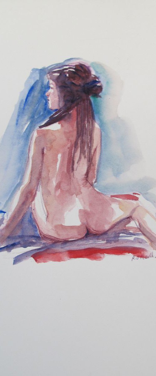 Seated female nude by Rory O’Neill