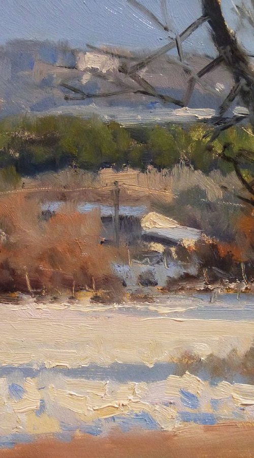Snowy Landscape in Haute Provence by Pascal Giroud
