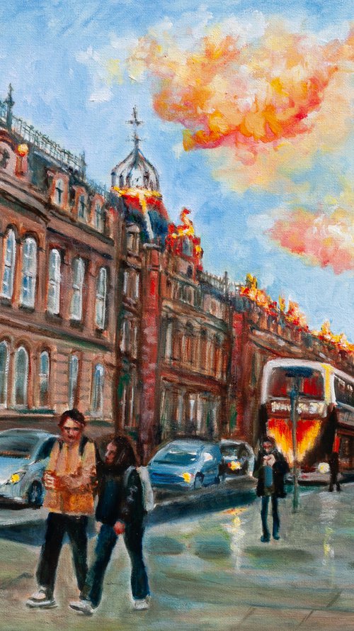 Evening Sun In Edinburgh by Liudmila Pisliakova
