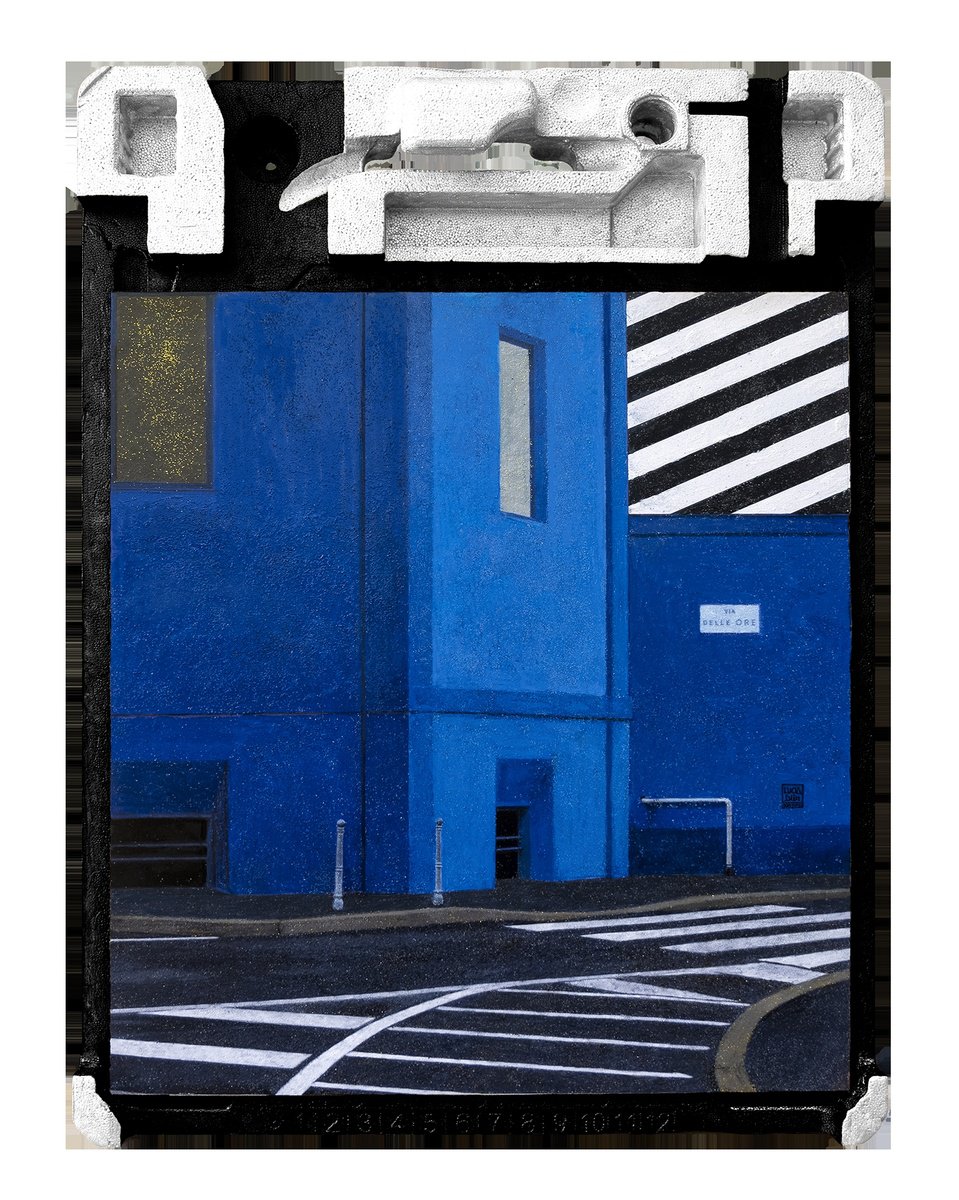 Urban And Pop Cityscapes Painting By Lucia Dibi, 20 X 27", Q40 Via Delle Ore, Original Artwork