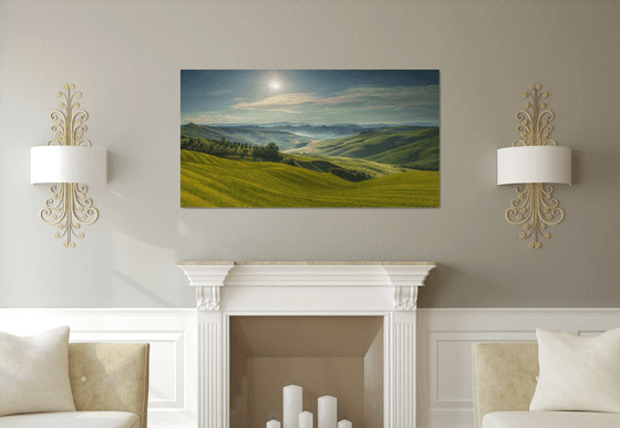 Harmony of Light - Sunrise in Tuscany - Landscape Art Photo