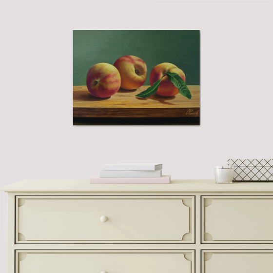 Still Life with Peaches